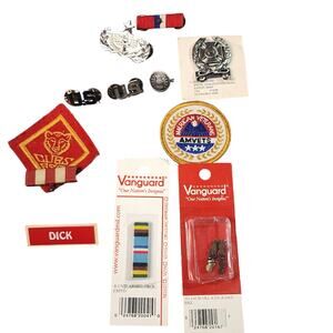 Military and Misc Pins Cub Scouts Patch cufflinks lot of 12